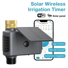 Factory Wholesale New Irrigation Water Valve Solar Intelligent APP Control Garden Farm Automatic Irrigation Watering Device SGW05SY-WF-T