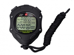 PS-1000 Professional Multifunctional Sports Stopawtch 100 Memory Lap Split Time 3 Rows Running Chrpnograph Stopwatch