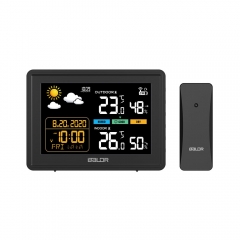 B0359WST2H2PR Wireless Plastic Weather Station with LCD Digital Temperature Radio-Controlled Thermometer