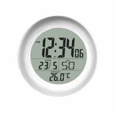 M0004S Water Spash Resistant Digital Shower Alarm Clock with Thermometer