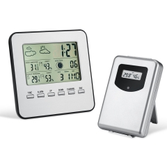 SN121 443 Mhz Wireless indoor and outdoor temperature and humidity meter, weather station alarm clock, electronic wireless thermometer