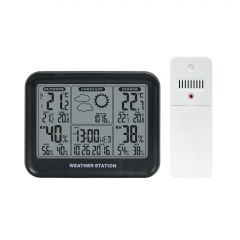 SH-008 Automatic Digital Waterproof Wireless ABS Weather Station LCD Thermometer Hygrometer ODM OEM