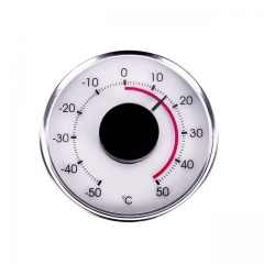 ZLJ-087 Self Adhesive Mini Round Bimetal Mechanical Thermometer -50 50 Celsius High Precision Portable Indoor Use