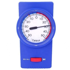 ZL-071 -50℃~50℃ Bimetallic Plastic Min Max Bimetal Thermometers with Sliding Button