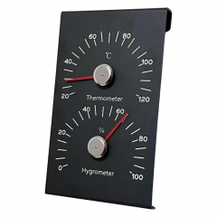ZM1063 Sauna Room Accessories, Aluminum-sprayed Bimetallic Temperature and Humidity Gauge, High Temperature Resistant, IP55 Level Model