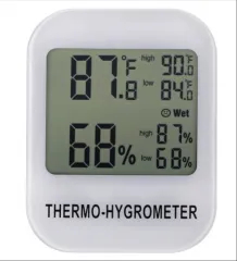 TH027 Digital LCD Hygrometer Thermometer for Home Use Indoor and Outdoor Temperature & Humidity