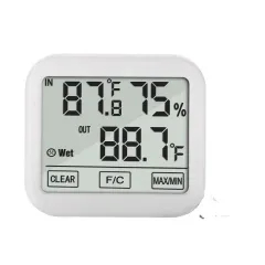 TH036 New Electronic Temperature Humidity Gauge Large LCD Display Digital Indoor/Outdoor Display Thermo Hygrometer