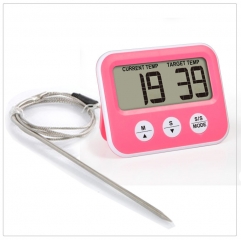 WXDIY1608B Digital Timer BBQ Oven Thermometer with Magnet