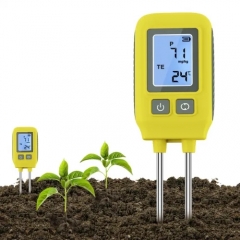 SGS09 Wireless NPK Digital Display soil tester,3 in 1 Digital Plant Soil Moisture Meter with PH/Moisture/Temperature for Garden,Lawn,Farming and House/Outdoor Plants
