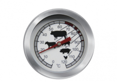 ZLB-052B 0~120℃ Lamb/Beef/Pork/Chicken Meat Thermometer Stainless Steel Bimetal BBQ Thermometer