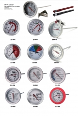 ZLB-054 Series Ø3.8*125mm Bimetal BBQ Thermomete Stainless Steel